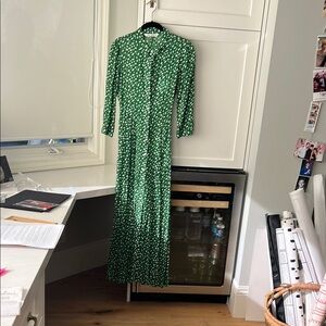 Zara green polka dot